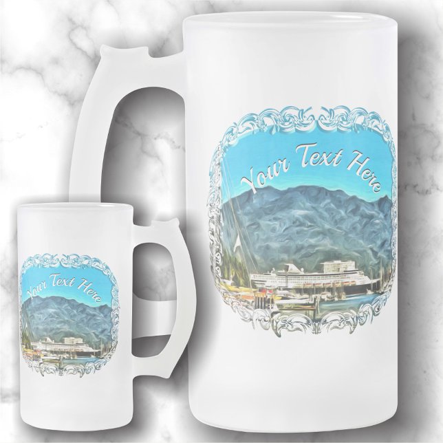 Marina Vallarta 0946 Frosted Glass Beer Mug (Creator Uploaded)