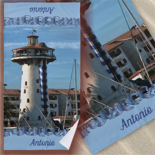 Marina Vallarta 0948 Beach Towel (Creator Uploaded)