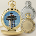 Marina Vallarta 0948 Pocket Watch<br><div class="desc">Painting "Marina Vallarta 0948" Collection This custom pocket watch makes for a perfect gift that will stand the test of time. With an outer casing made from premium alloy, this classic timepiece is precision powered by Japanese movement. Personalise on the product page or click the "Customise" button for more design...</div>