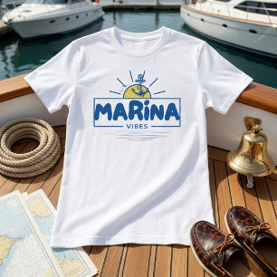 Marina Vibes Nautical Anchor Tee