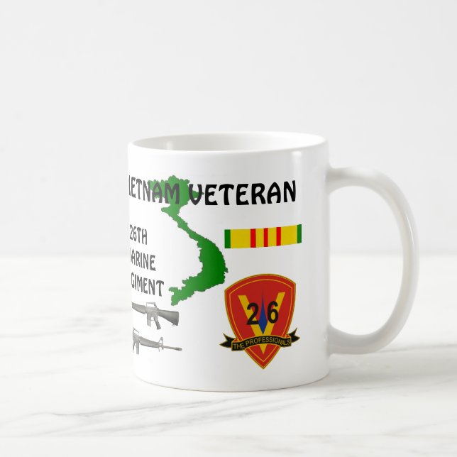 Marine 26th Regiment Vietnam Veteran Coffee Mug (Right)