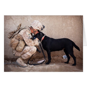 Marine and His Dog