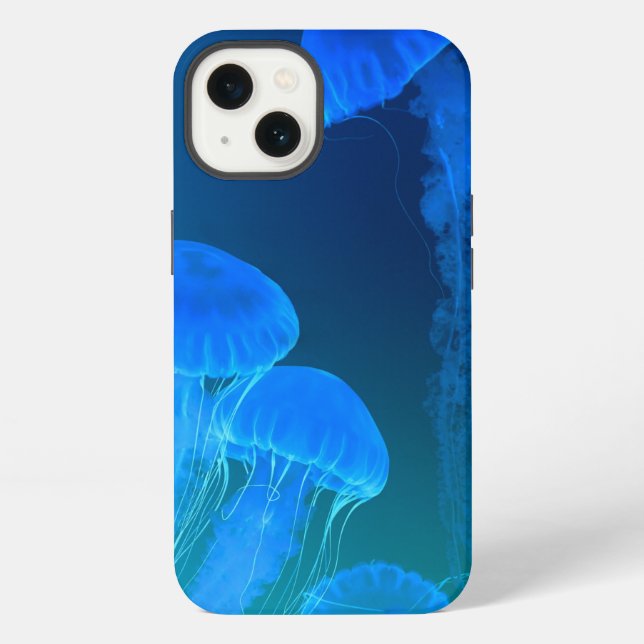 Marine animals, jellyfish iPhone case (Back)