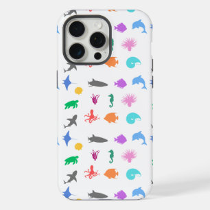 Marine animals patterned iPhone 15 pro max case