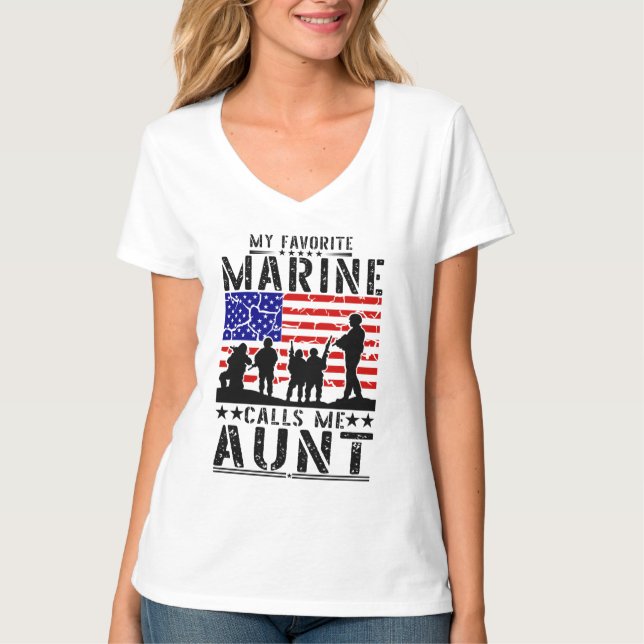 Marine Aunt T-Shirt (Front)