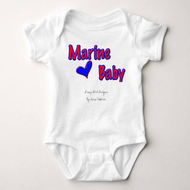 Marine baby bodysuit (Front)