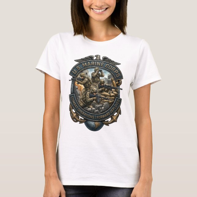 Marine Battlefield T-shirt (Front)
