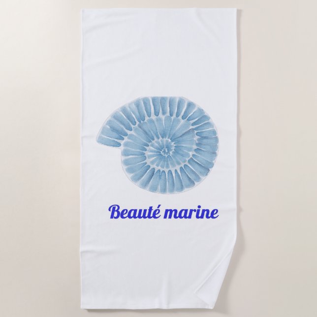 Marine Beauty Beach Towel (Front)