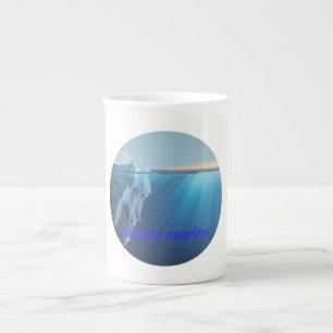 Marine beauty glacier bone china mug