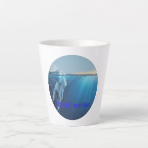 Marine beauty glacier latte mug
