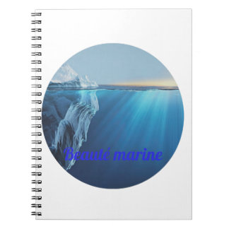 Marine beauty glacier notebook