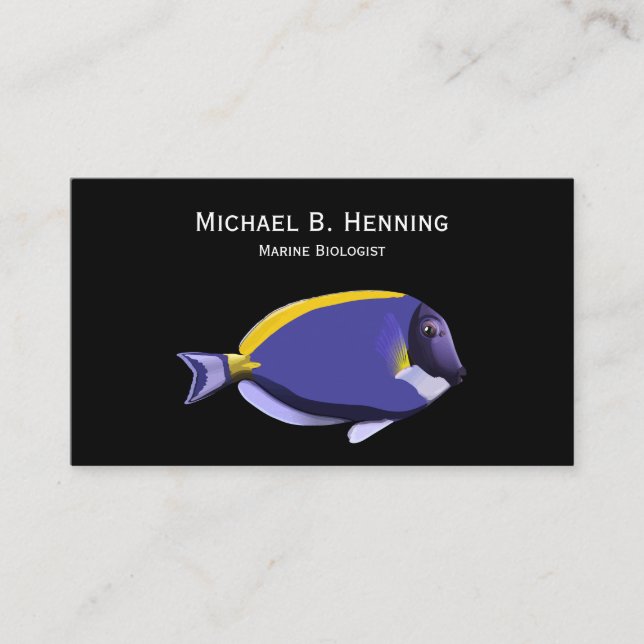 Marine Biologist Business Cards (Front)