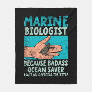 Marine Biologist Fleece Blanket