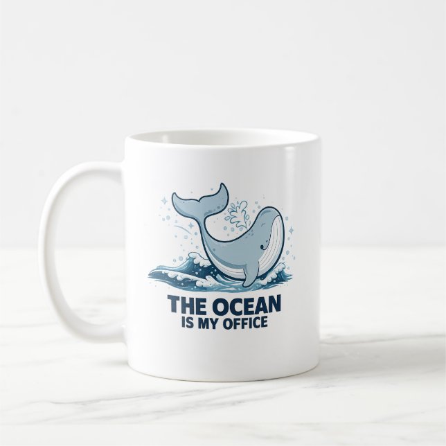 Marine Biologist Gift for Ocean Lover Coffee Mug (Left)