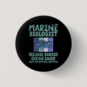 Marine Biologist Marine Biology 3 Cm Round Badge