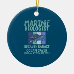 Marine Biologist Marine Biology Ceramic Tree Decoration