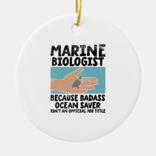 Marine Biologist Marine Biology Ceramic Tree Decoration