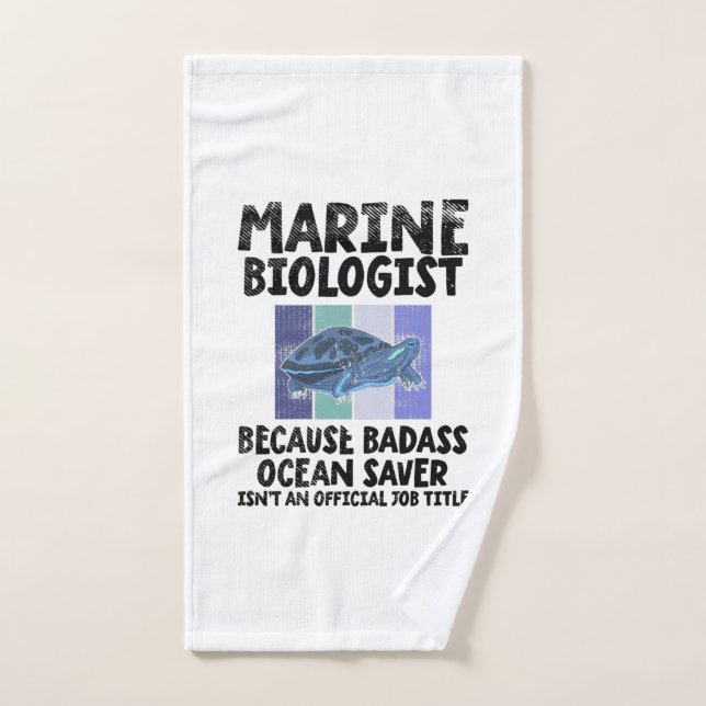 Marine Biologist Marine Biology Hand Towel (Hand Towel)