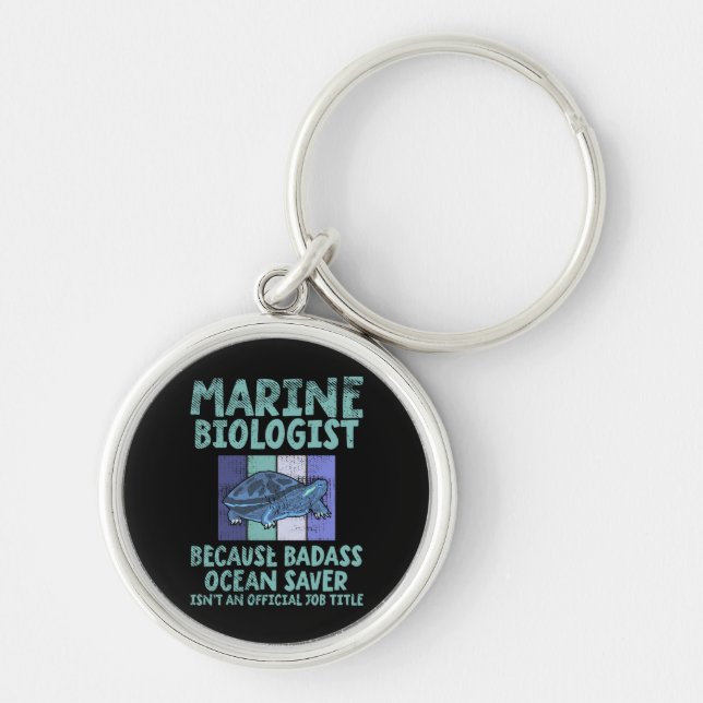 Marine Biologist Marine Biology Key Ring (Front)