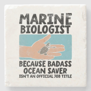 Marine Biologist Marine Biology Stone Coaster