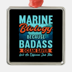 Marine Biologist Metal Tree Decoration