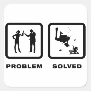 Marine Biologist Square Sticker