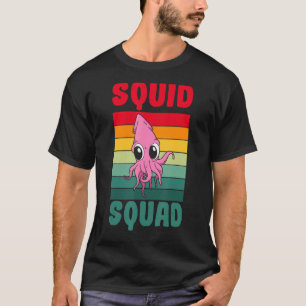 Marine Biologist Vintage SQUID SQUAD Ocean Biology T-Shirt