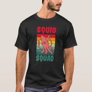Marine Biologist Vintage SQUID SQUAD Ocean Biology T-Shirt