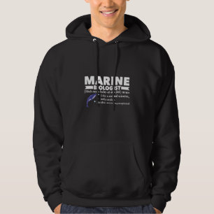Marine Biology Marine Bilogist Ocean Is My Office Hoodie