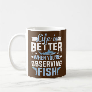 Marine Biology Observing Fish Marine Biologist  Coffee Mug