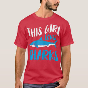 Marine Biology Shark Lover This Girl Loves Sharks  T-Shirt