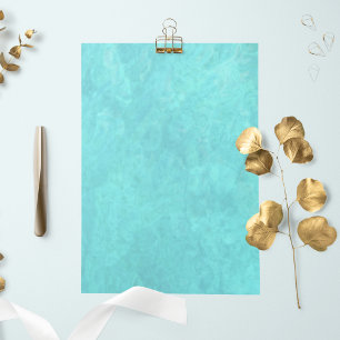 Marine Blue Water Color Stationery Paper