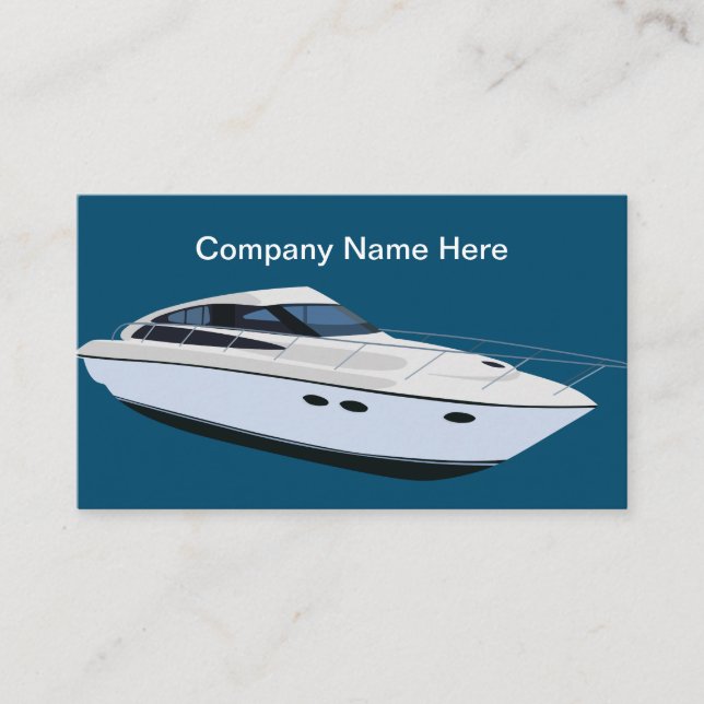 Marine Boating Theme Business Card (Front)