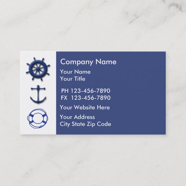Marine Business Card (Front)