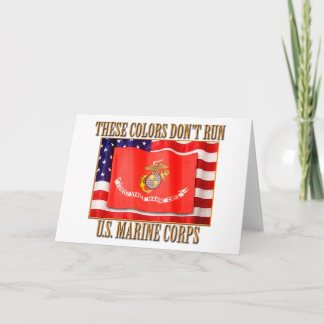 Marine Corps Greeting Card (Front)
