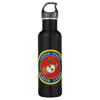 Marine Corps Seal - Flat 710 Ml Water Bottle