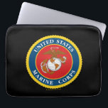 Marine Corps Seal - Flat Laptop Sleeve<br><div class="desc">This design showcases the iconic Marine Corps seal in a bold and detailed style. Representing the honour,  strength,  and tradition of the United States Marine Corps,  this emblem stands as a timeless tribute to their legacy and dedication.</div>