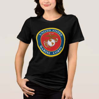 Marine Corps Seal - Flat Tri-Blend Shirt