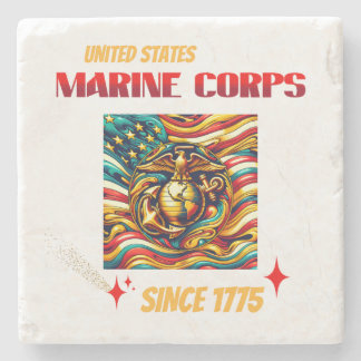 Marine Corps Since 1775 Stone Coaster