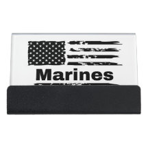 Marine Corps Veteran business card hoder