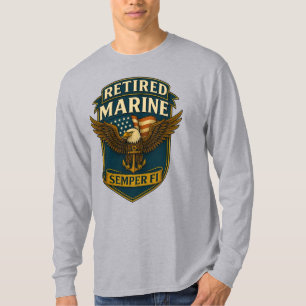 Marine Corps Veteran Logo Emblem T-Shirt