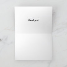 Marine Corps Wedding Thank You Card