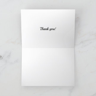 Marine Corps Wedding Thank You Card