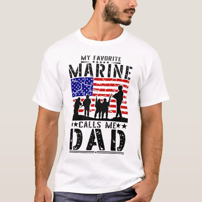 Marine Dad T-Shirt (Front)