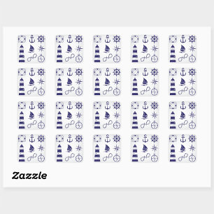 Marine Elements Square Sticker