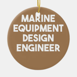 Marine Equipment Design Engineer Ceramic Tree Decoration