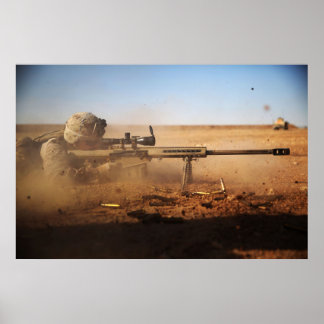 Marine Fires .50 Calibre Rifle Poster