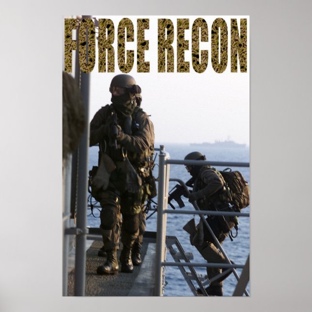 Marine Force Recon Poster (Front)