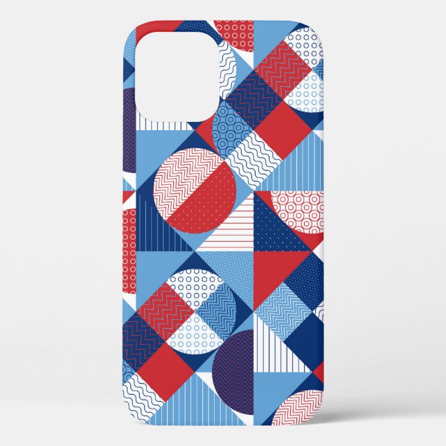 Marine geometric: summer seamless pattern. Case-Mate iPhone case (Back)