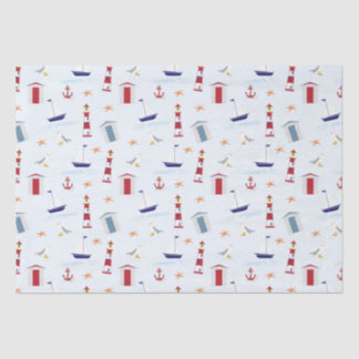 marine gift package tissue paper